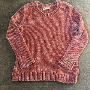Orvis Women's Misty Rose Pink Chenille Relaxed Fit Sweater S
